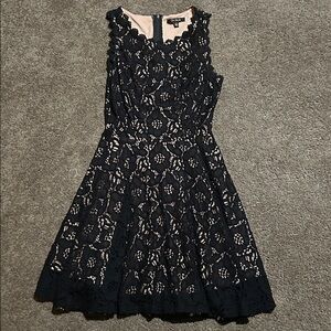 City Studio Black Lace Dress